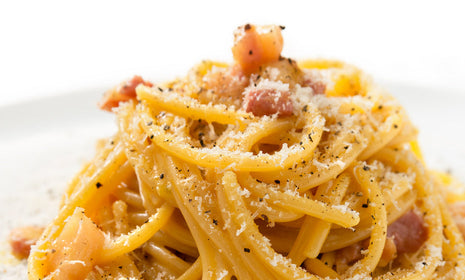 Classic roman style carbonara