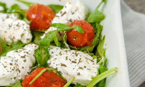 Summer Tomato, Burrata and Arugula Salad