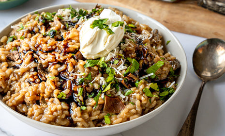 Wild Mushroom Risotto with Italian Porcini Mushrooms