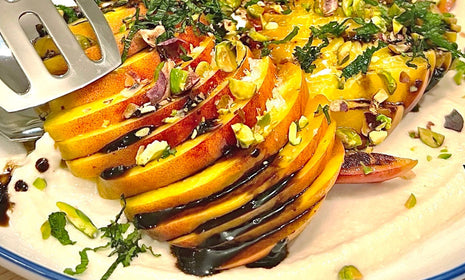 Grilled Peaches with Balsamic Vinegar Recipe