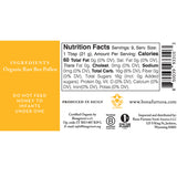 Bona Furtuna Organic honey Bee Pollen nutrition facts  - calories bee pollen - organic bee pollen supplement - where buy bee pollen
