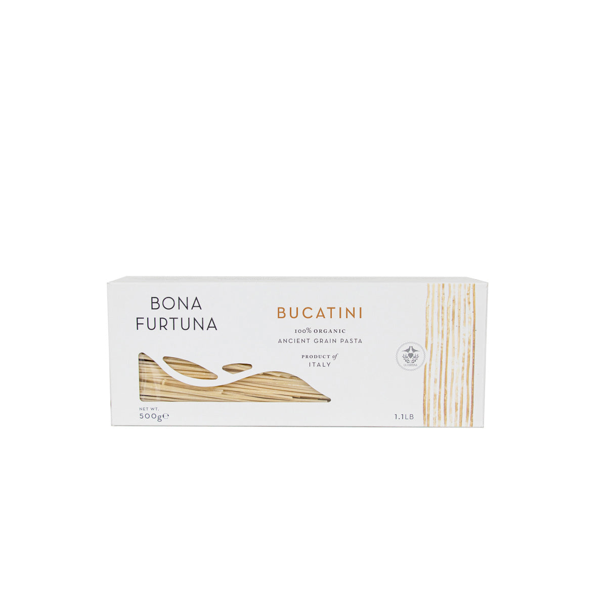 Bona Furtuna Bucatini Pasta - Organic Ancient Grain Bucatini Pasta - where to buy bucatini