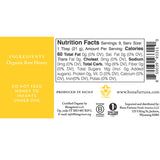 Bona Furtuna Organic Italian Lemon Honey - Ingredients and Nutrition Facts - best tasting honey