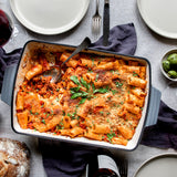 Bona Furtuna Arrabbiata Tomato Sauce in Rigatoni Al Forno - spicy tomato pasta sauce