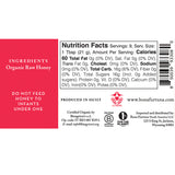 Bona Furtuna unfiltered raw Honey - Ingredients and Nutrion facts