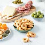 Bona Furtuna - Chili Pepper Taralli - crackers charcuterie board - snacks from italy - italian crackers