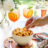 Bona Furtuna Olive Oil Taralli - cocktail hour snacks - cocktail party snacks - - organic healthy snack