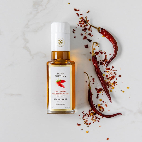 Chili Infused Olive Oil Italian Chili Olive Oil Bona Furtuna