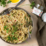 Bona Furtuna Aglio E Oglio Herb Blend with Pasta - Organic Aglio E Olio Mix - aglio olio seasoning