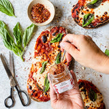Bona Furtuna Sicilian Chili Pepper Flakes - Hot Red Pepper Flakes on pizza - organic red chili flakes