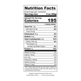 Organic Ancient Grain Busiate pasta nutrition and ingredient label - busiate pasta