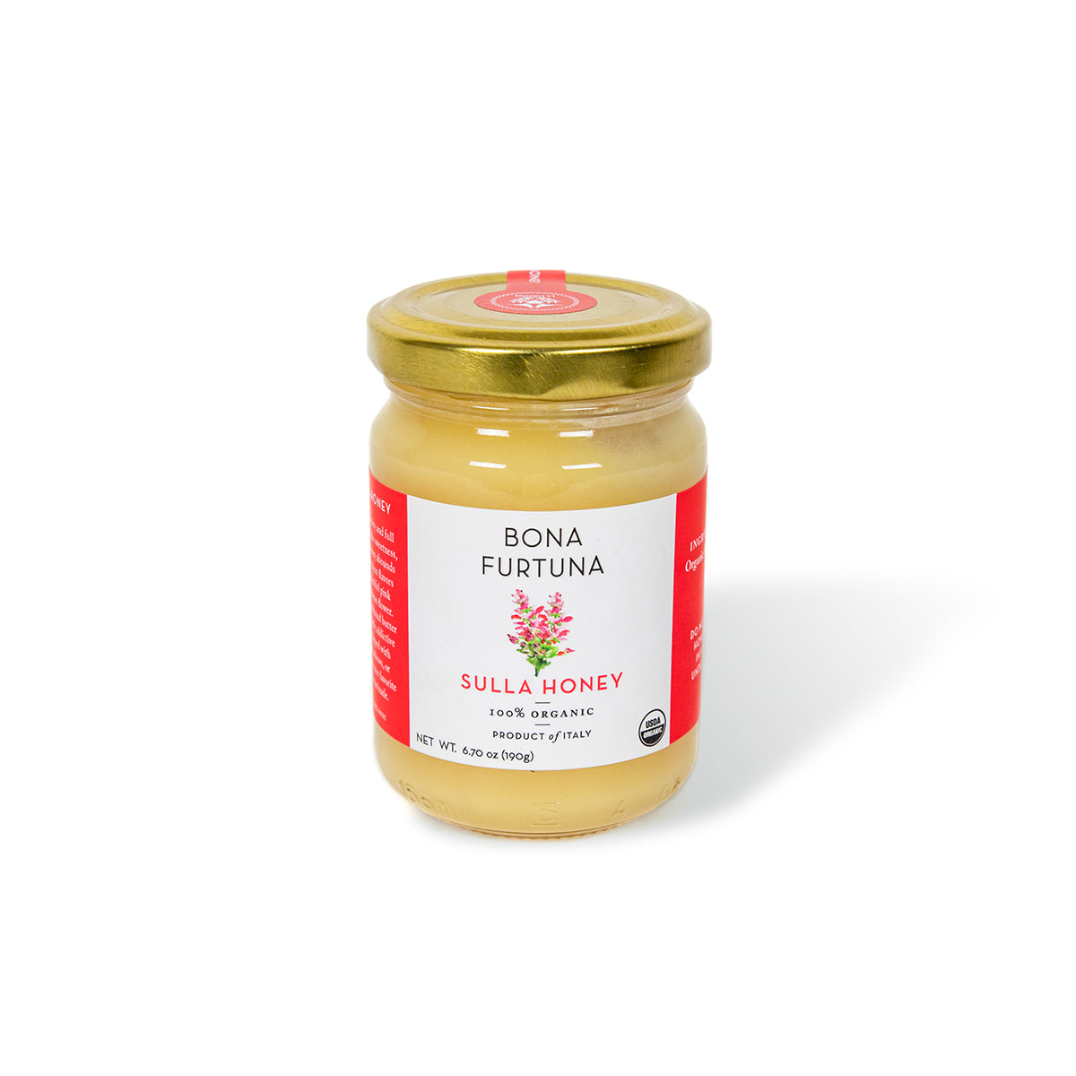 Bona Furtuna Organic Italian Honey - Sulla Honey - fancy honey - best honey flavor