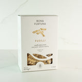 Bona Furtuna Fusilli - Imported Ancient Grain Fusilli from Italy - spiral shaped pasta - box of pasta