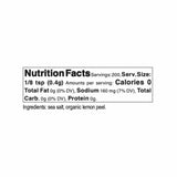 Bona Furtuna Sicilian Flakey Salt with Organic Lemon - Nutrition Facts and Ingredients