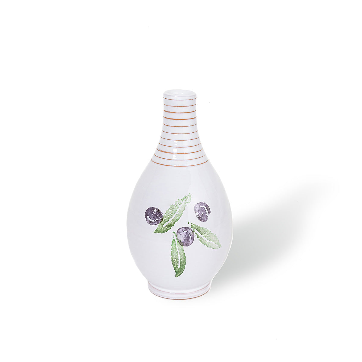 Bona Furtuna Olive Oil Carafe - Italian Ceramic Hand painted Olive Oil Carafe From Italy