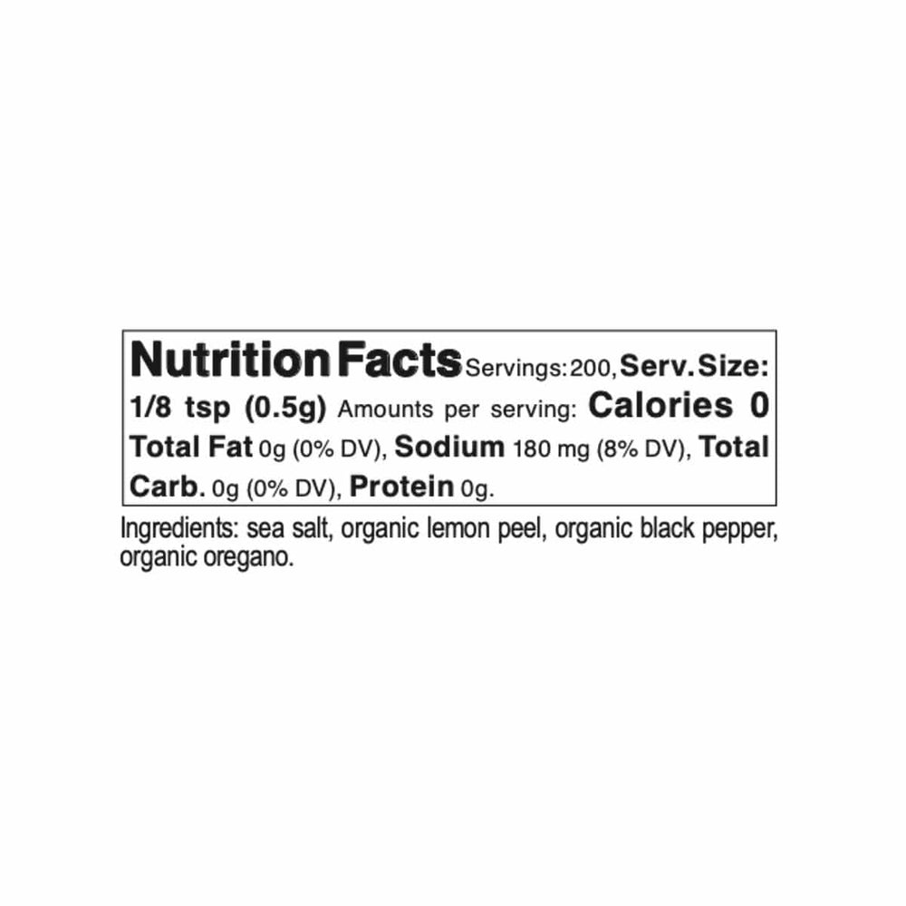 Bona Furtuna Sicilian Sea Salt and Organic Herb Blend - Nutrition Facts and Ingredients