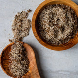 Bona Furtuna Sicilian Sea Salt and Herbs Blend in Bowl - Organic Herb Flake Salt