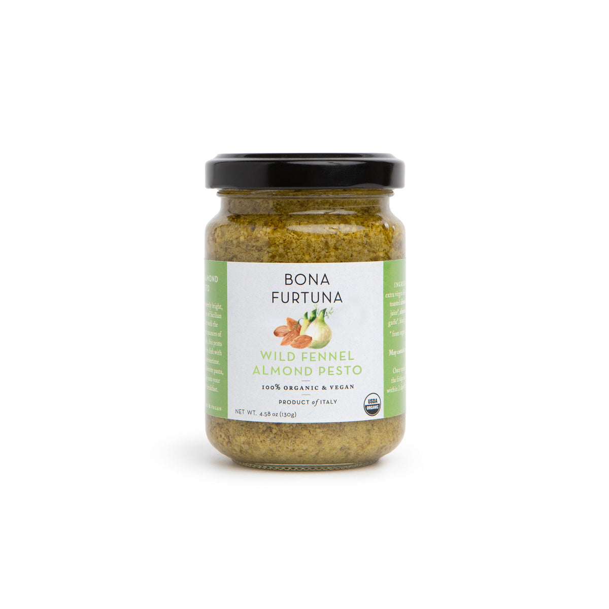 Bona Furtuna Wild Fennel Almond Pesto - Italian Fennel Pesto Sauce  Edit alt text