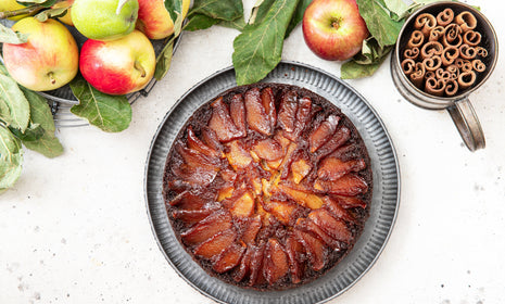 Bona Furtuna Balsamic Caramel Apple Upside Down Cake recipe