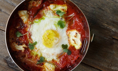 Bona Furtuna Eggs in Purgatory recipe with Original Marinara sauce