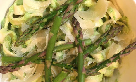 Asparagus tagliatelle