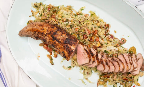 Italian Oregano Crusted Pork and Fennel Salad