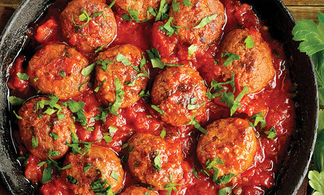 Nonna Rosa’s Sunday Meatballs with Slow-Simmered Rib Ragù