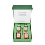 Bona Furtuna From Sicily With Love - Gift Set including fresh Wild Fennel Almond Pesto, buttery Green Olive Tapenade, velvety Sweet Pepper Pesto, and soft Pesto Trapanese