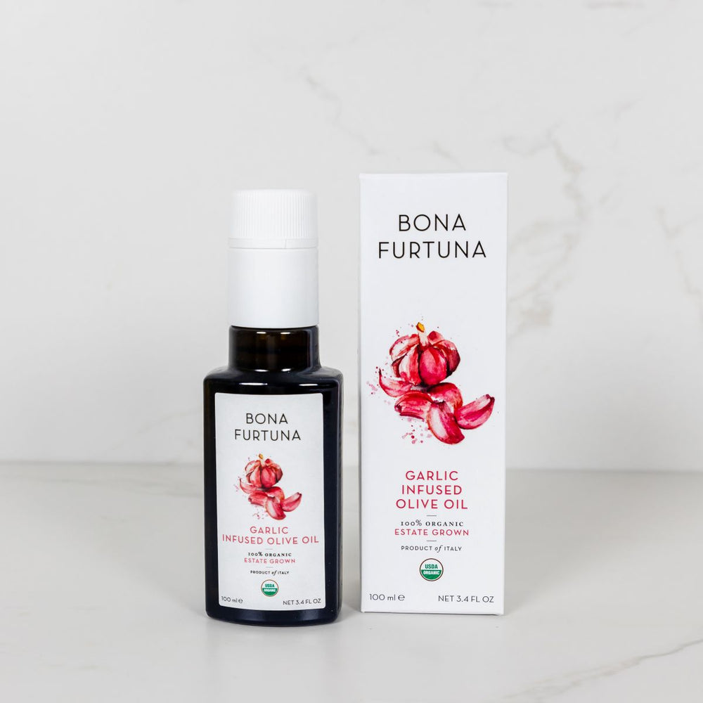 Bona Furtuna Garlic Infused Olive Oil - Garlic Olive Oil Flavored