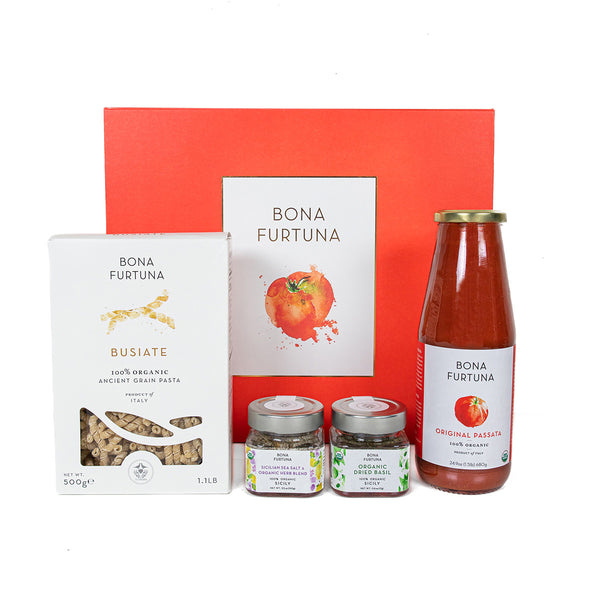 Oprah's Favorite Things 2022 - Sicilian organic pasta gift set - pasta and sauce gift baskets - food gifts