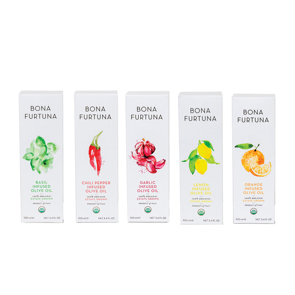Bona Furtuna Olive Oil Collection - Olive Oil In Small Bottles - infused oils