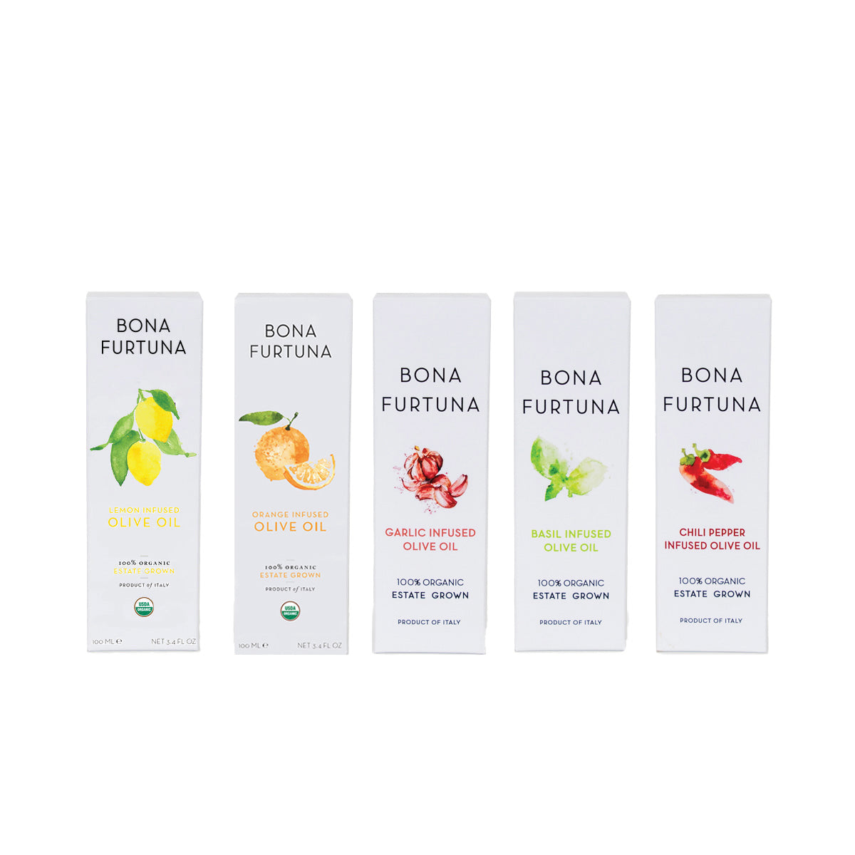 Bona Furtuna Olive Oil Collection - Olive Oil In Small Bottles - infused oils