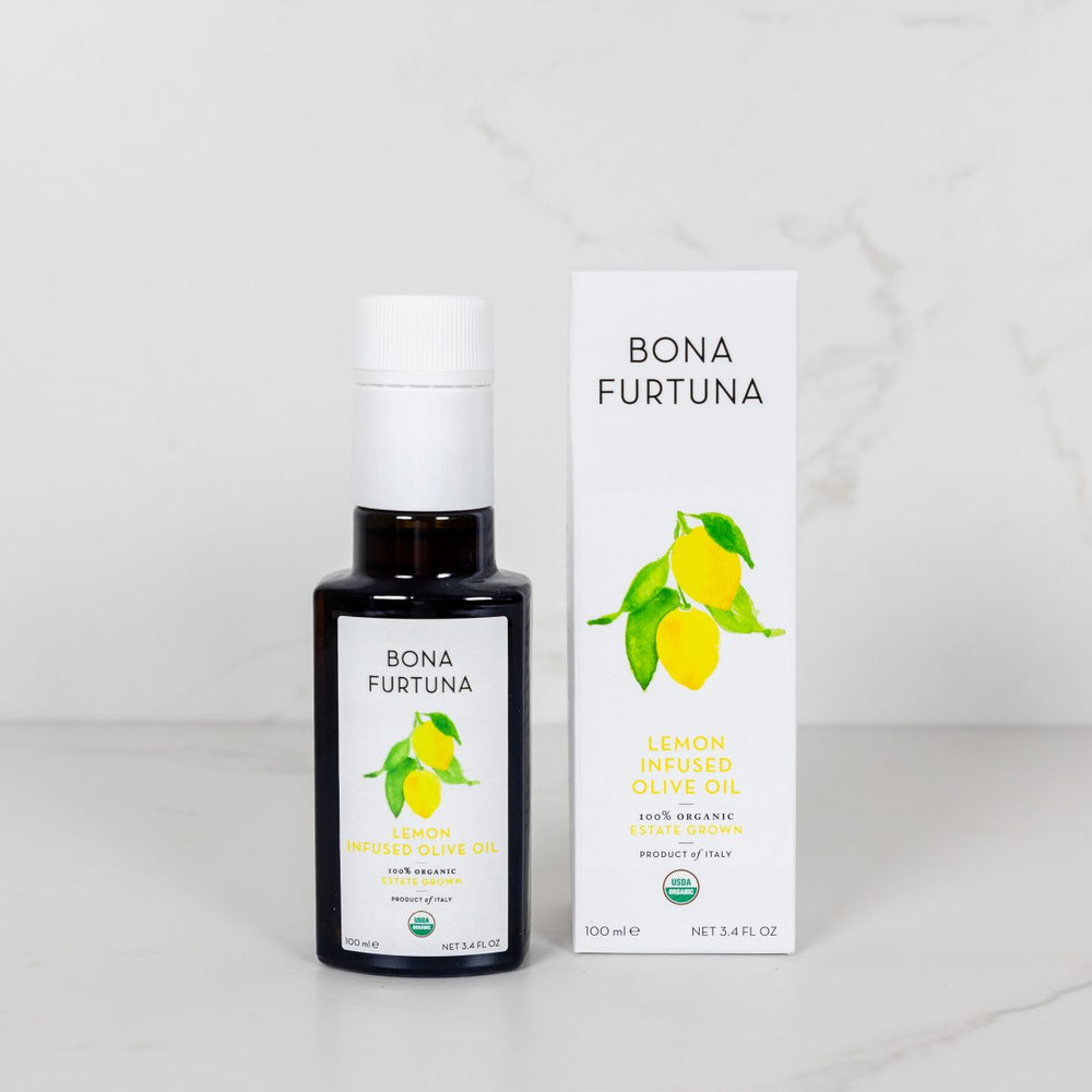 Bona Furtuna Lemon infused olive oil - lemon flavored olive oil