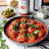 Bona Furtuna Puttanesca Sauce - Tuna Meatballs with Premium Organic Tomato Sauce Authentic Italian Recipe