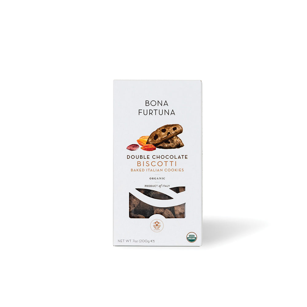 Bona Furtuna - Organic Double Chocolate Chunk Biscotti -  chocolate chip biscotti