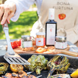 Bona Furtuna - Grill set with cotton apron - father's day gifts