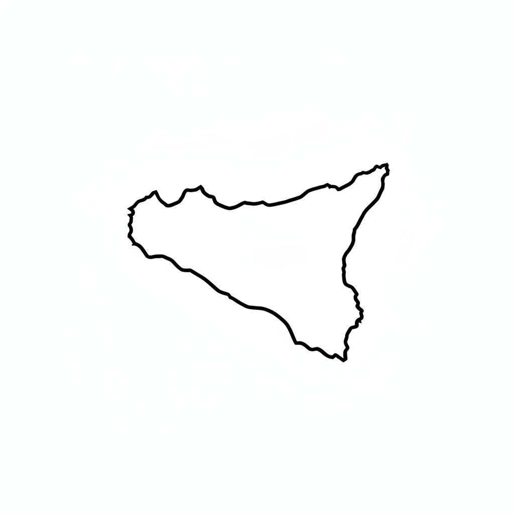 Sicily map icon