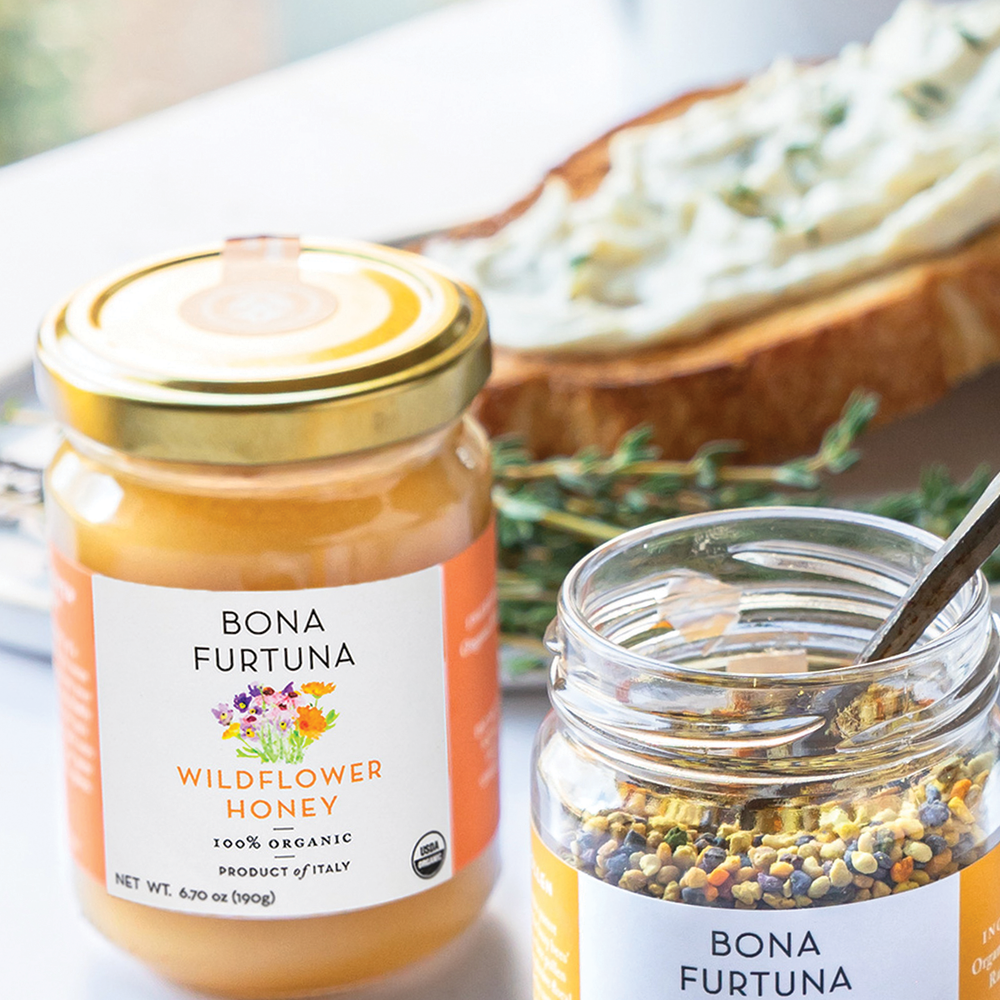 Bona Furtuna Honey Wildflower - Raw Honey Organic - Italian Raw Wildflower Honey From Sicily