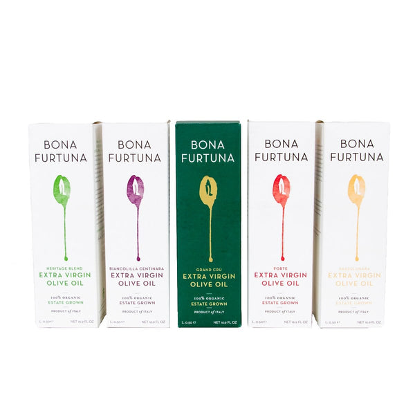 Bona Furtuna La Famiglia Olive Oil Collection - Best Olive Oil Gift Set