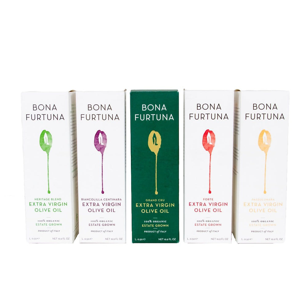 Bona Furtuna La Famiglia Olive Oil Collection - Organic Italian Olive Oil Gift Set