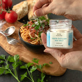  Bona Furtuna 100% Sicilian Sea Salt on Pasta - Organic Trapani Sea Salt