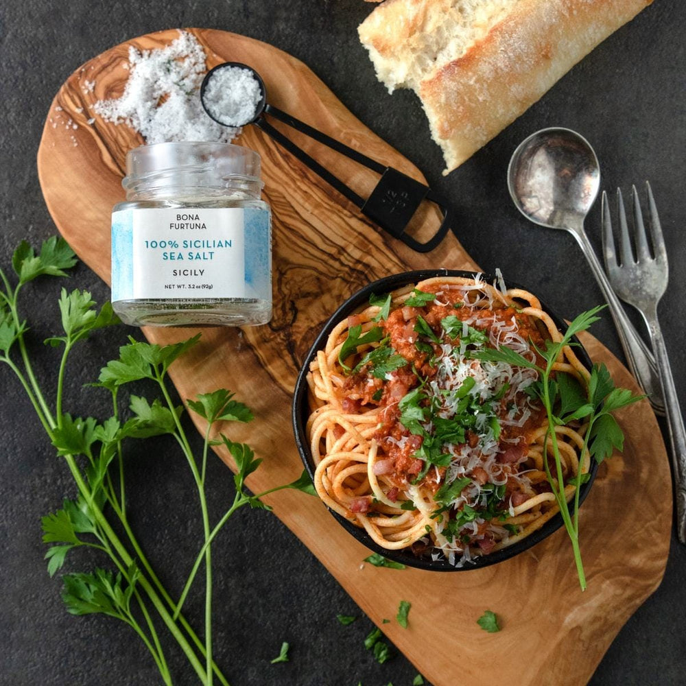 Bona Furtuna 100% Sicilian Sea Salt with Spaghetti - Buy Pure Sea Salt Online 