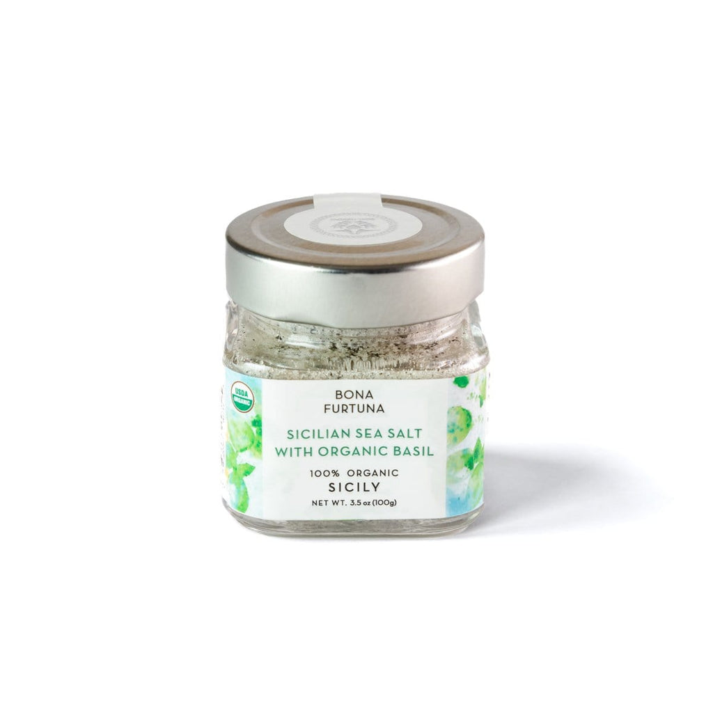 Sicilian Sea Salt Organic Basil