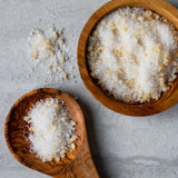 Bona Furtuna Sicilian Sea Salt with Organic Garlic in Bowls - Organic Garlic Salt