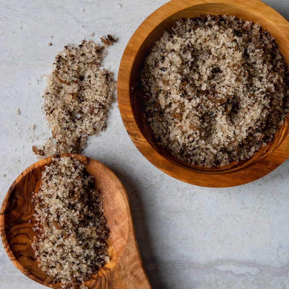 Bona Furtuna Sicilian Sea Salt and Organic Herb Blend in Bowl - Organic Herb Seasoning Salt