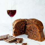 Double Chocolate and Malvasia Wine Panettone - Sicilian Christmas Sweet Dessert Bread