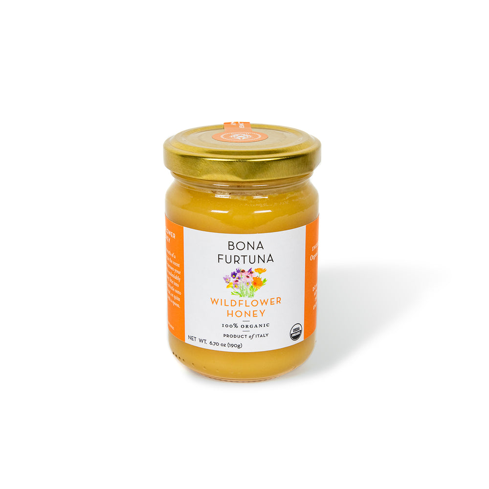 Bona Furtuna Wildflower Honey - Organic Raw Italian Wildflower Honey 